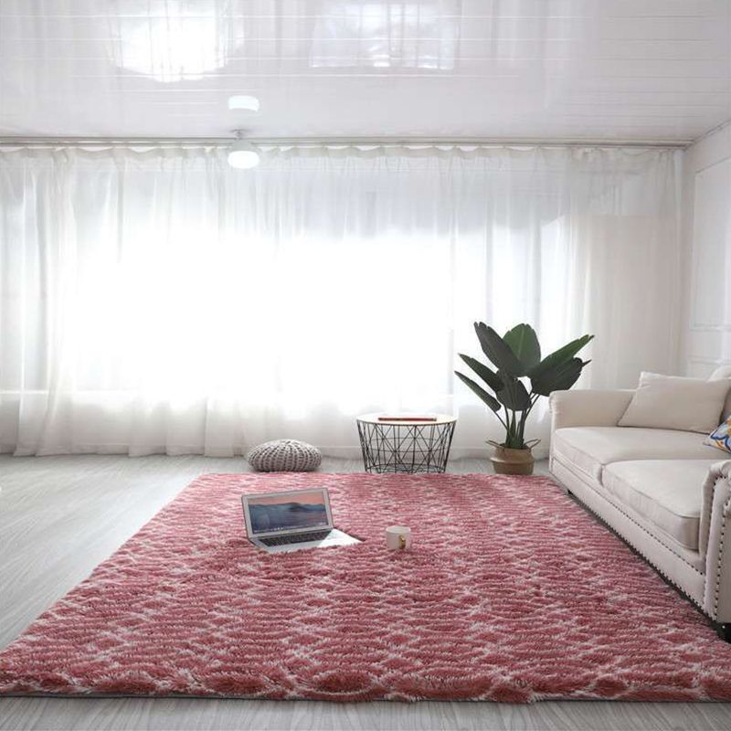 Casual Patterned Rug Multi Color Synthetics Area Carpet Non-Slip Backing Stain-Resistant Easy Care Indoor Rug for Room