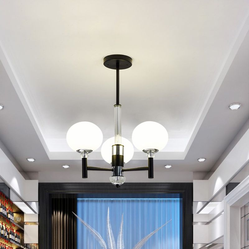 Lámpara de araña en forma de globo lámpara de estar de lámpara colgante