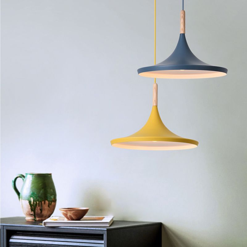 Modern Hanging Ceiling Light Iron 1-Light Pendant Light for Dining Room