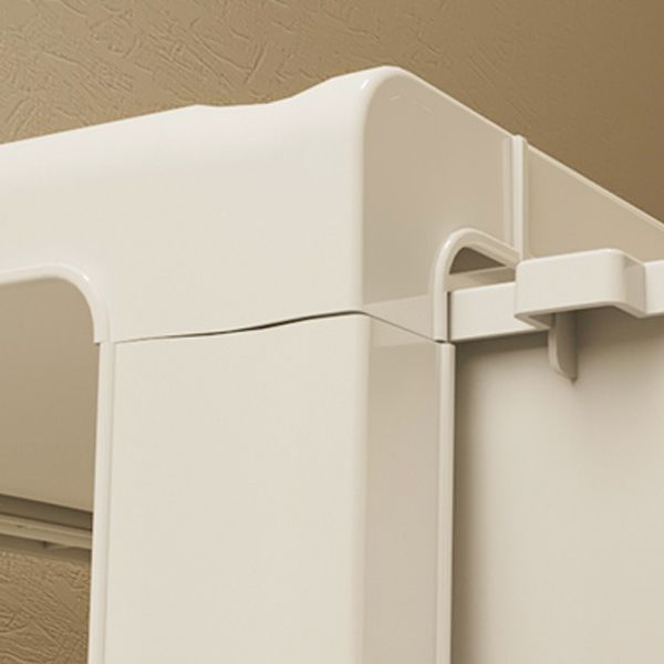 Contemporary Wardrobe Closet Thickened Plastic Kid's Wardrobe with Drawers