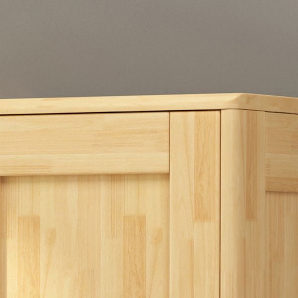 Rubberwood Bedroom Storage Cabinet Traditional Matte Finish Cabinet