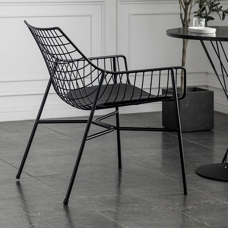 Silla industrial del metal del respaldo cruzado del sillón del comedor de la cocina