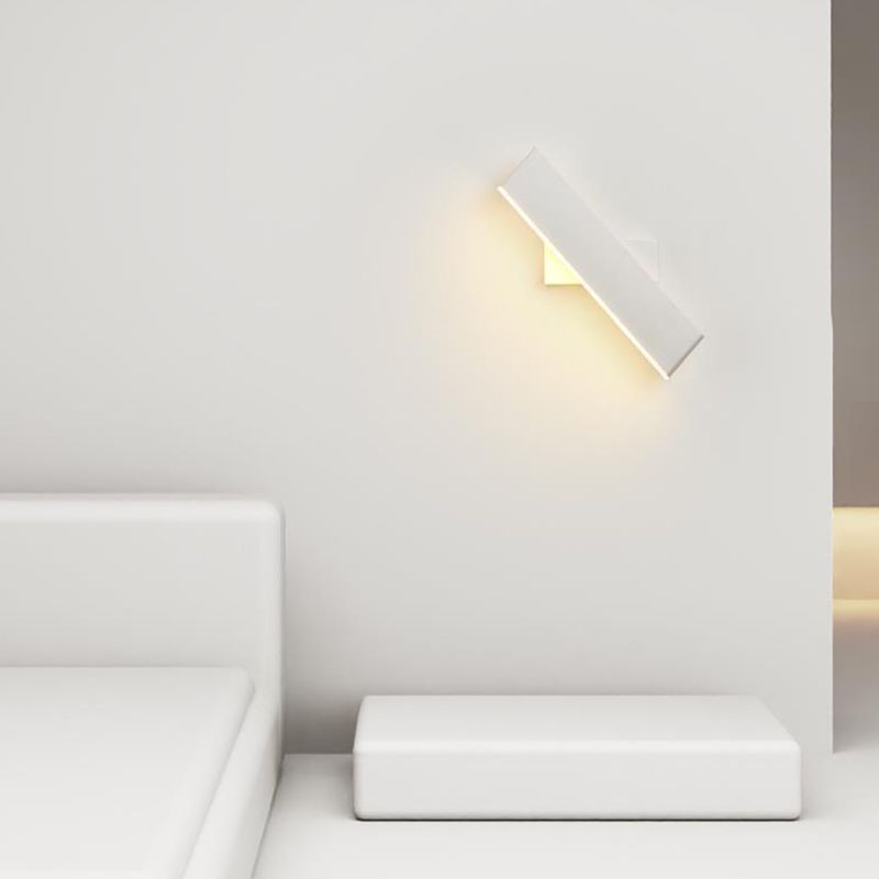 Single White/Black Modern Wall Mounted Sconce LED Wall Light for Bedroom