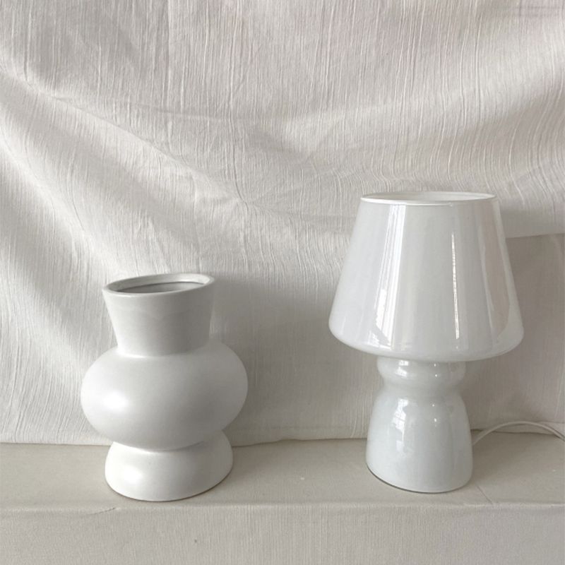 Lampada da tavolo Torchiere in stile Nordico vetro a 1 luci da soggiorno Luce comodante