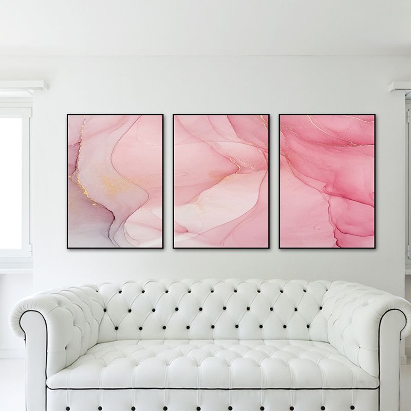 Ombre Pattern Painting for Boys Room in Light Color, Multiple Sizes, Set of Three