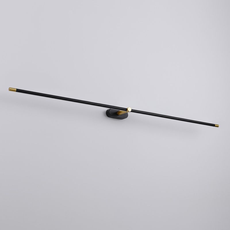 Simplicité Mirror de vanité allongée lumineuses luminaires muraux acryliques pour salle de bain