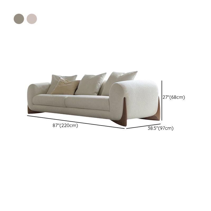 Contemporary Sofa Stationary Fabric Living Room Tuxedo Arm Seating