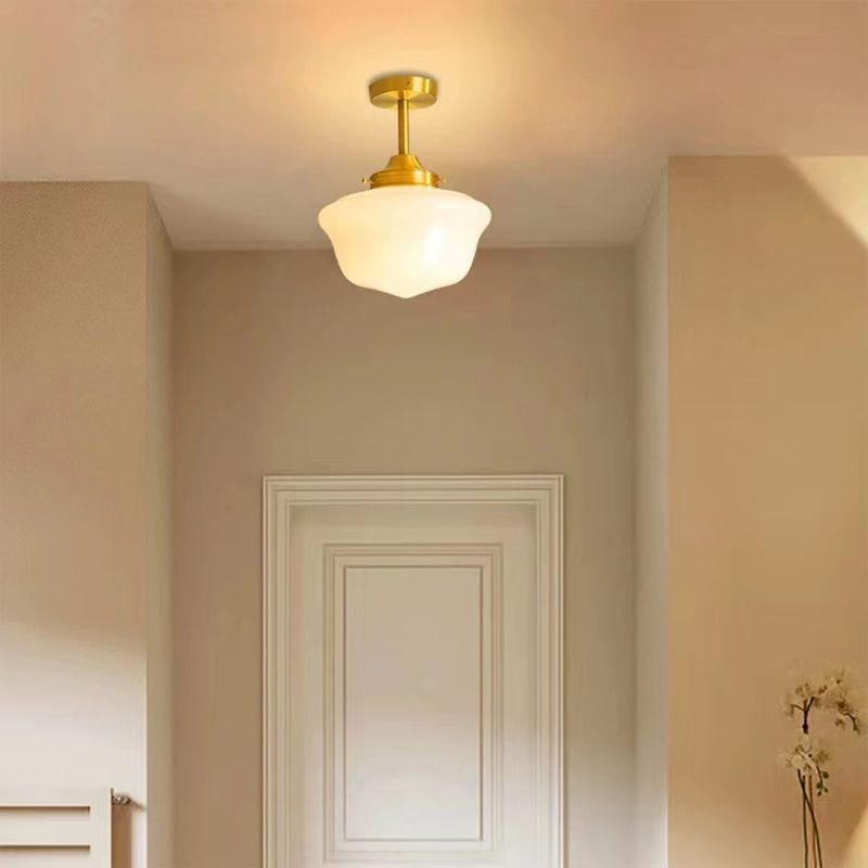 Modern Simple Metal Ceiling Light Geometry Shape Ceiling Lamp for Bedroom