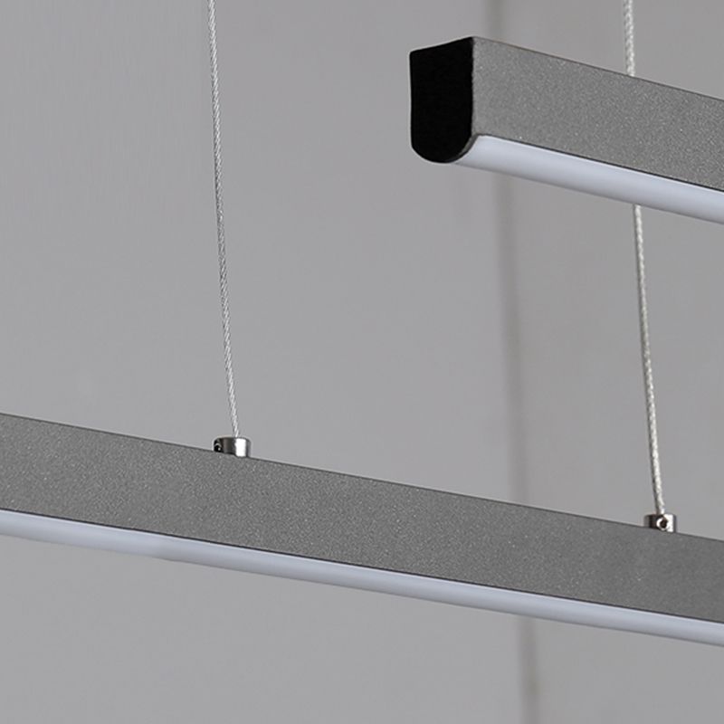 Luz de lámpara de araña de la isla moderna de 1 cabeza de restaurante accesorios de iluminación colgante