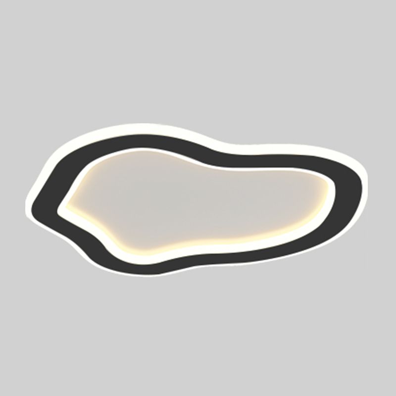 Plafonnier ombragé en métal, plafonnier LED de style moderne