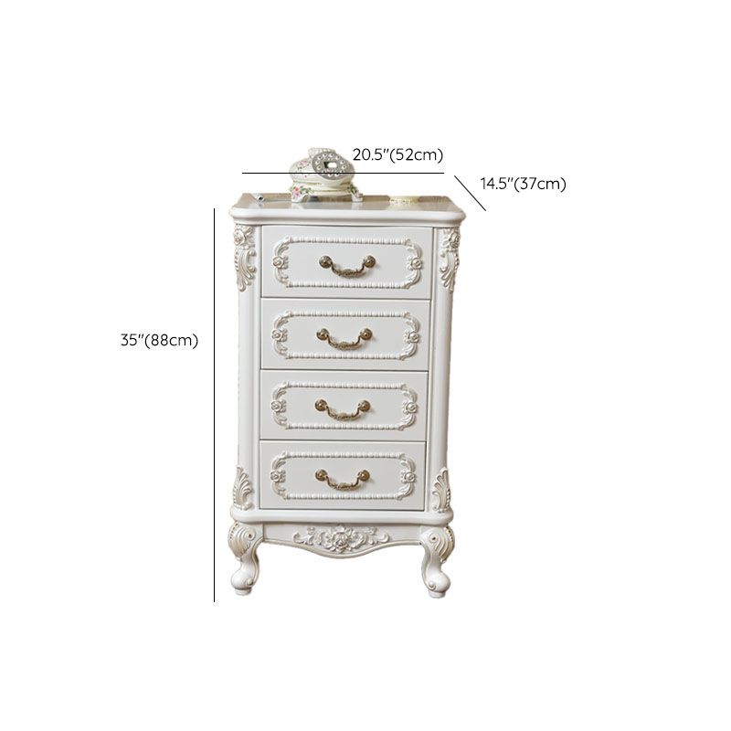 Traditional Vertical Lingerie Chest Wood Storage Bachelor Chest for Bedroom