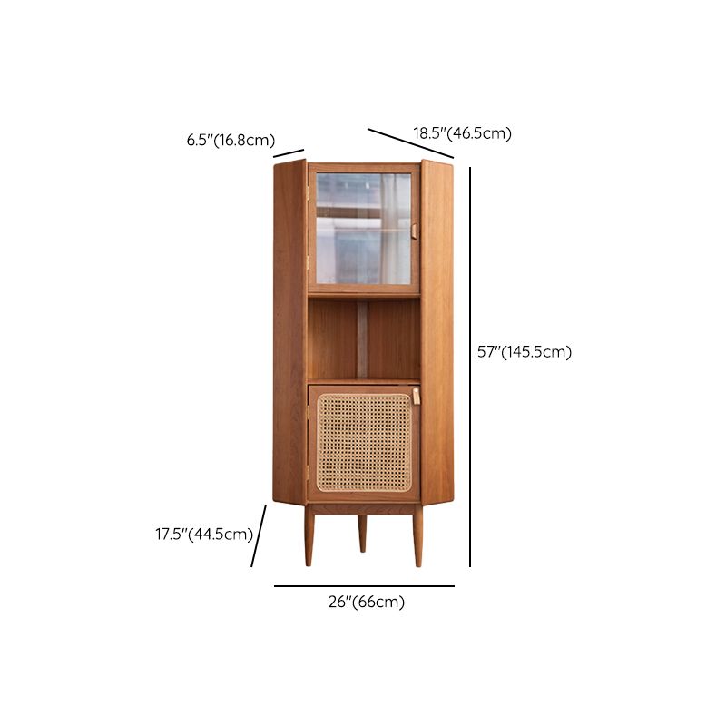 Minimalism Rectangle Storage Cabinet Solid Wood Accent Cabinet
