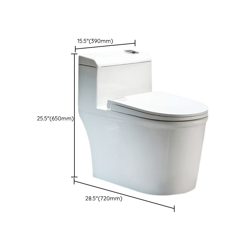 Traditional 1-Piece Toilet Bowl Floor Mounted Urine Toilet for Bathroom