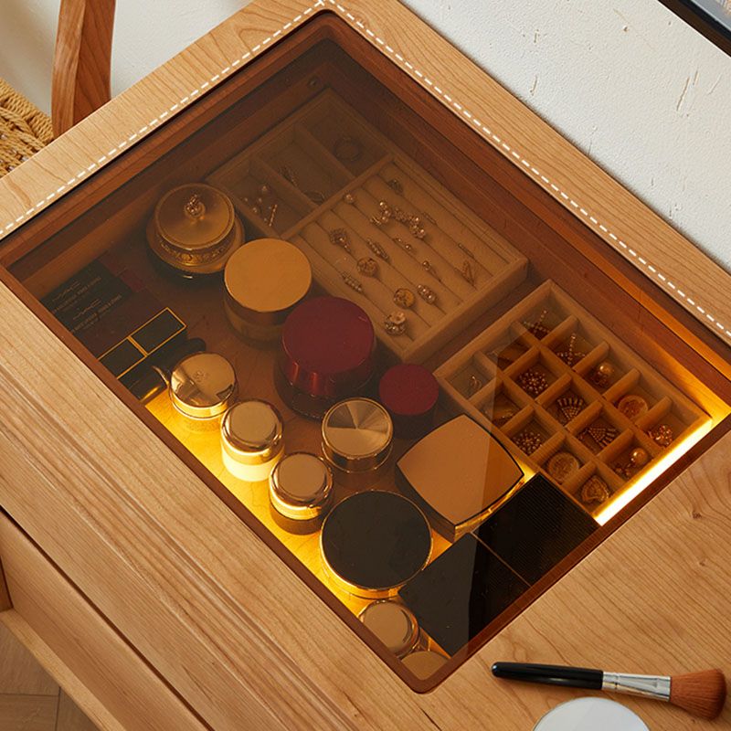 Contemporary Horizontal Double Dresser Wooden Storage Chest Dresser for Bedroom