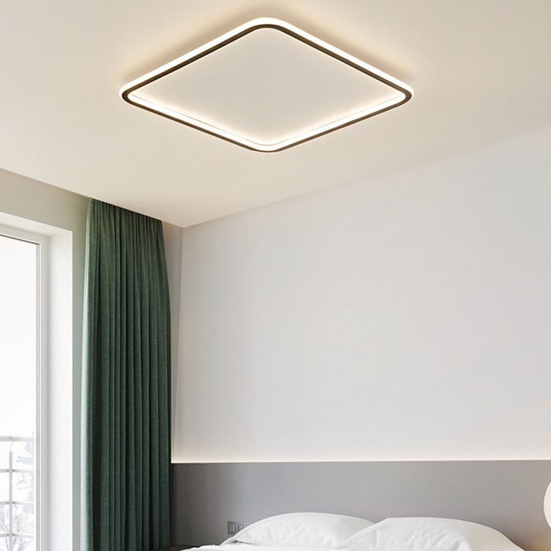 Geometric Flush Mount Fixture Contemporary Metal Flush Light for Living Room