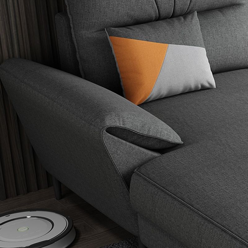 Contemporary Stationary Fabric Living Room Pillow Top Arm Cushions Seating