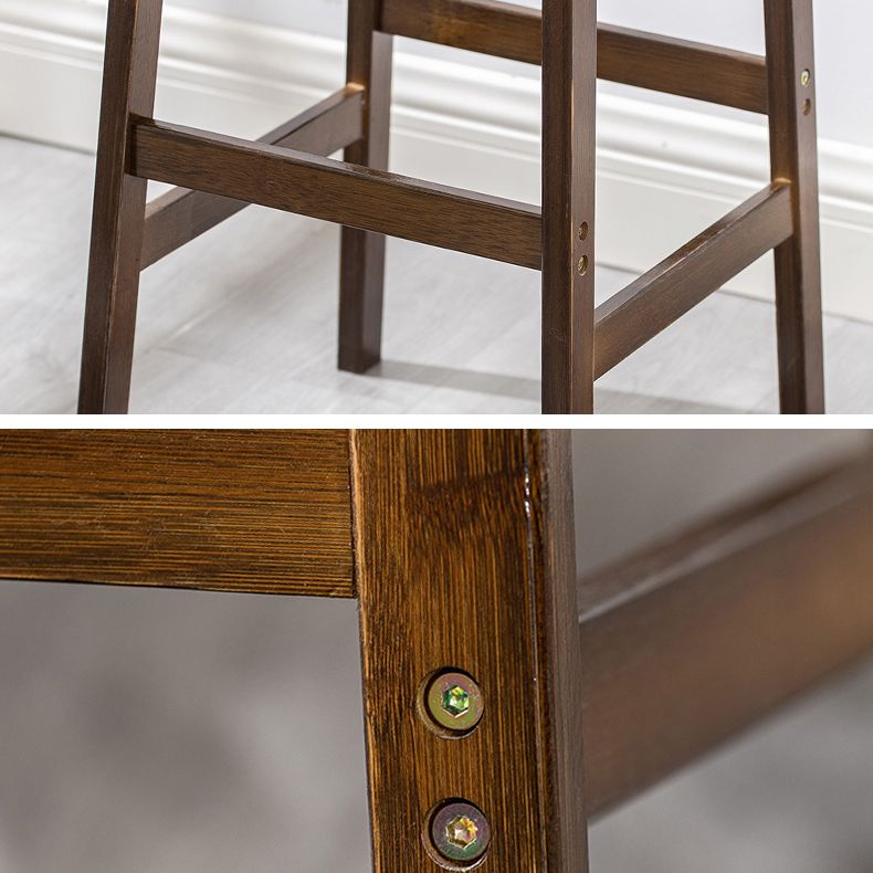 Moderne Rückenless-Bar-Hop-Schalter-Barhocker mit Holzbeinen