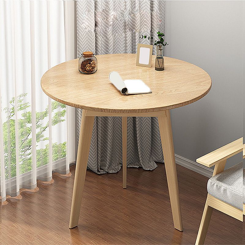 Modern Style Wooden Base Top Round Coffee Table for Apartment