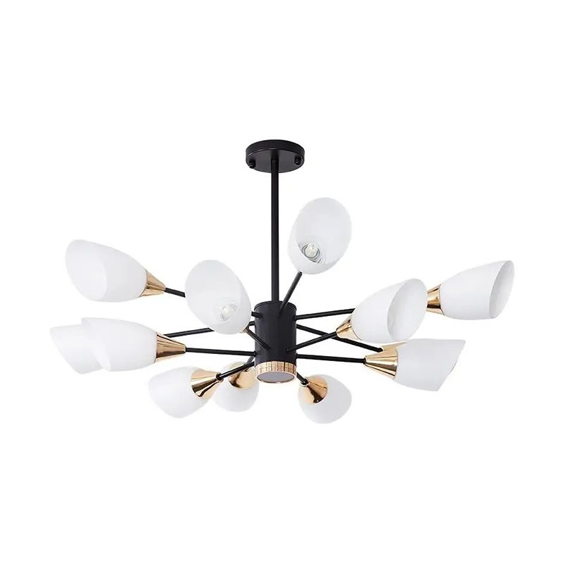 Glass Contemporary Pendant Lighting Fixtures Metal Sputnik Hanging Lights