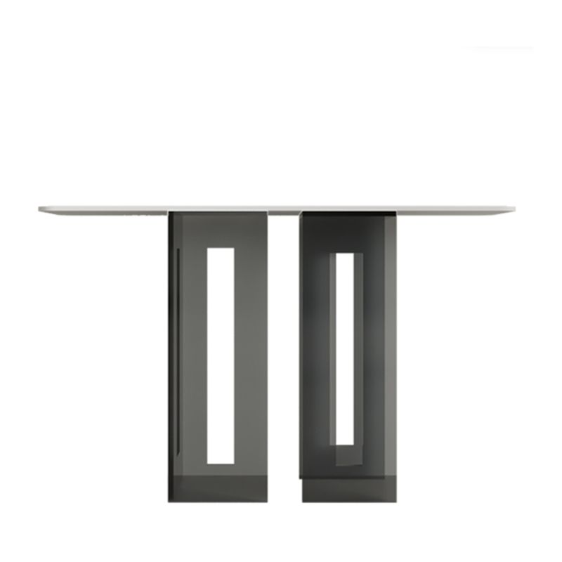 Modern Rectangle Console Accent Table with Acrylic Bracket for Hall