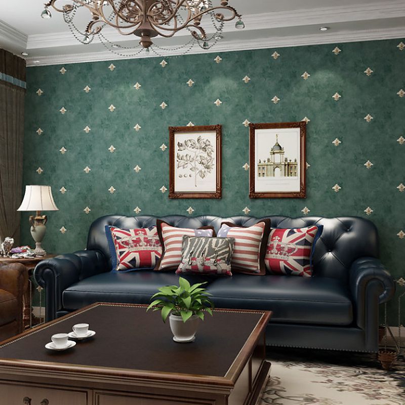 Non-Pasted American Countryside Wallpaper,  31'L x 20.5", Light Color