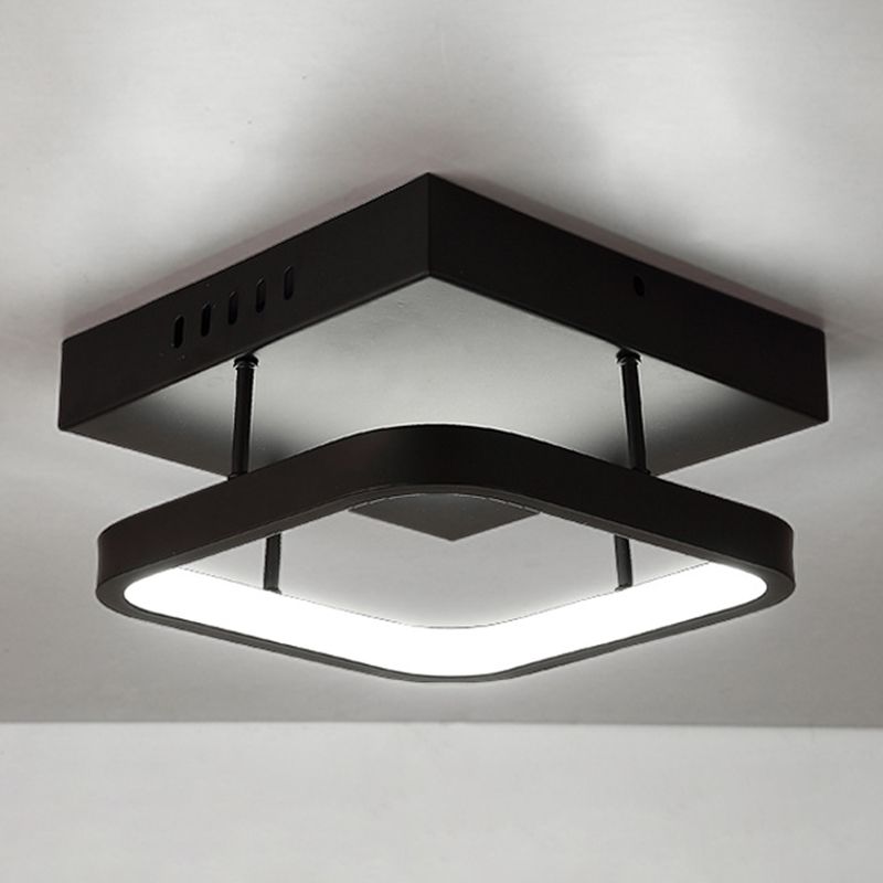 Plafonniers encastrés à deux niveaux, luminaires modernes en aluminium pour allée