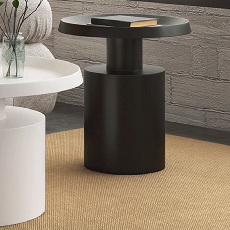 Mid-Century Modern Tray Top Coffee Table Iron Pedestal Cocktail Table