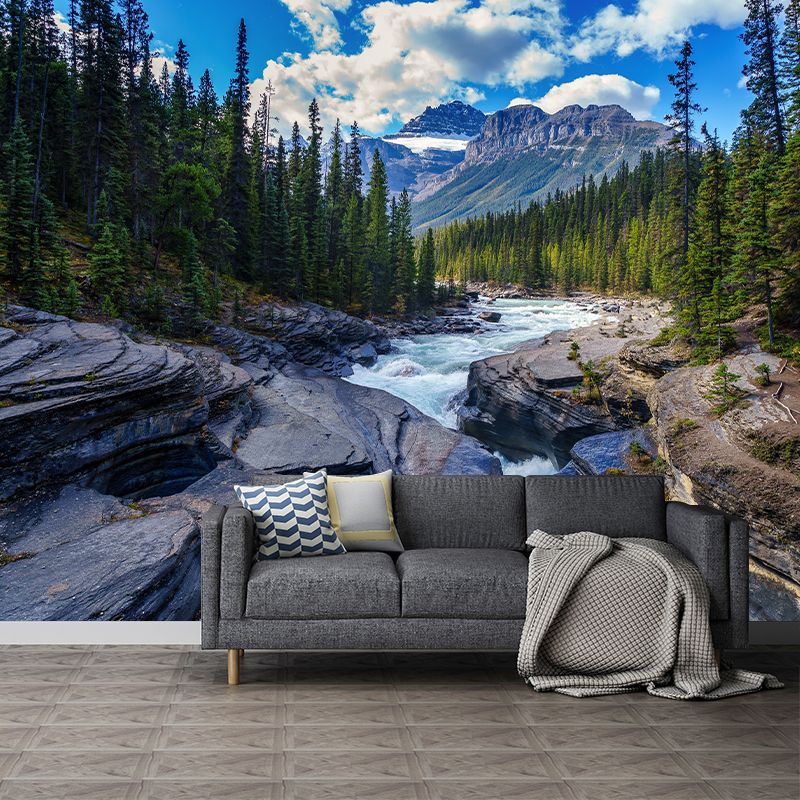 Landscapes Pattern Mildew Wall Mural Horizontalt Photography for Living Room