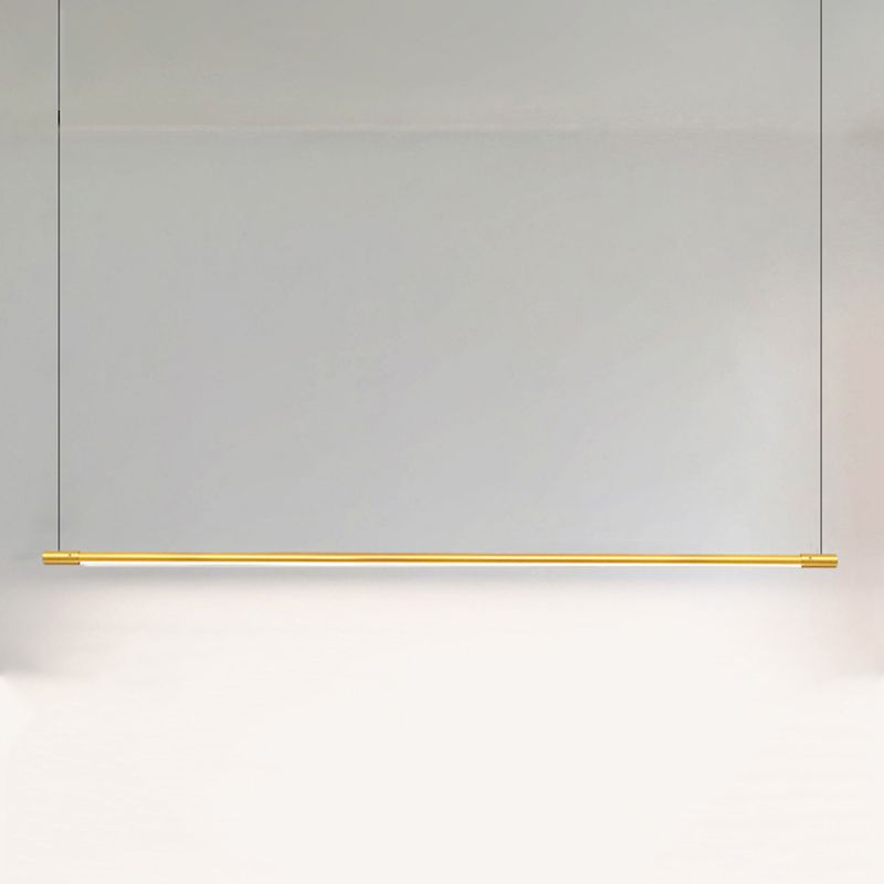 Contemporary Kitchen Pendant Light Linear Pendant Light Fixture Metal 1 Light