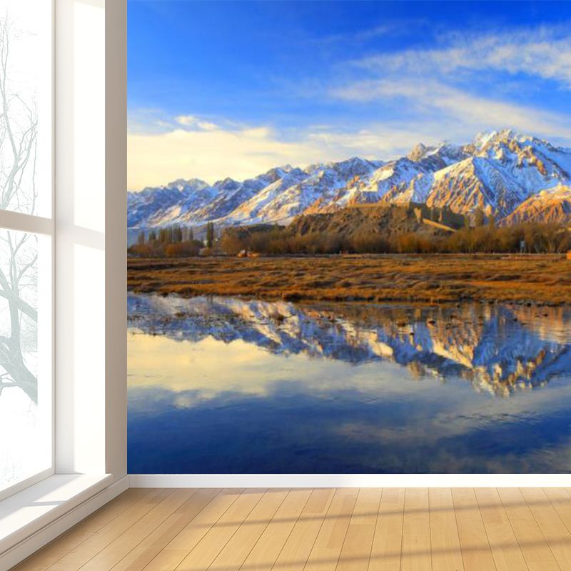 Pastel Color Varied Sky Mural Decal Stain-Proof Contemporary Interior Room Wall Decor