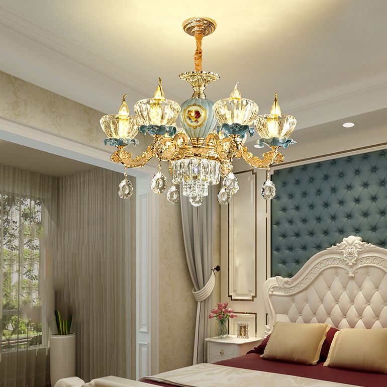 Nordic Style Chandelier Light Postmodern Style Crystal Pendant Light for Living Room