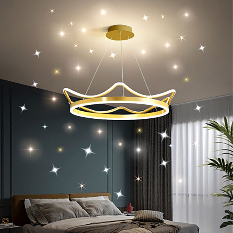 Ultra-moderne Kronleuchterleuchte Acrylhängelampe mit hängenden Kabel für Schlafzimmer