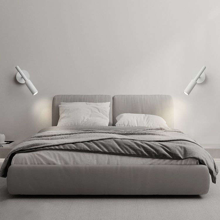 Luz de lectura rotativa de luz de pared metálica de estilo moderno para sala de estar de dormitorio de hotel