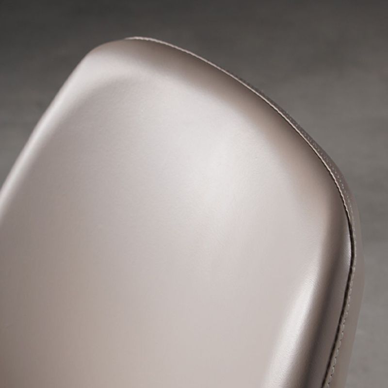 Glam Style Side Chair Armless Solid Back Dining Chair for Dining Room