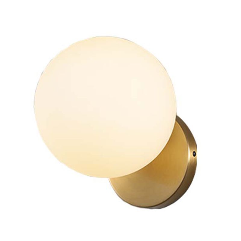 Moderne eenvoud glazen kogelwandlicht woonkamer wandlamp