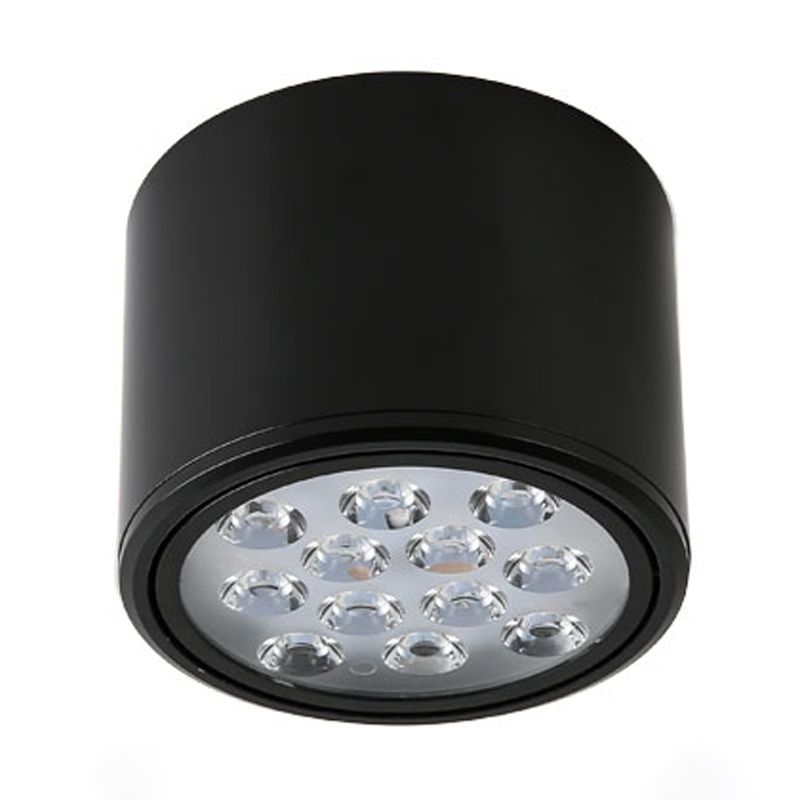 Cylindrical Shape Ceiling Lamp Modern Simple Style Aluminium 1 Light Flush Mount for Aisle