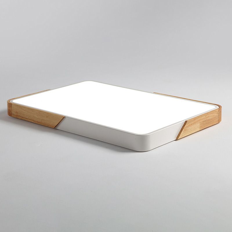 Plafonnier LED de Style macaron moderne, montage encastré géométrique en fer pour chambre à coucher