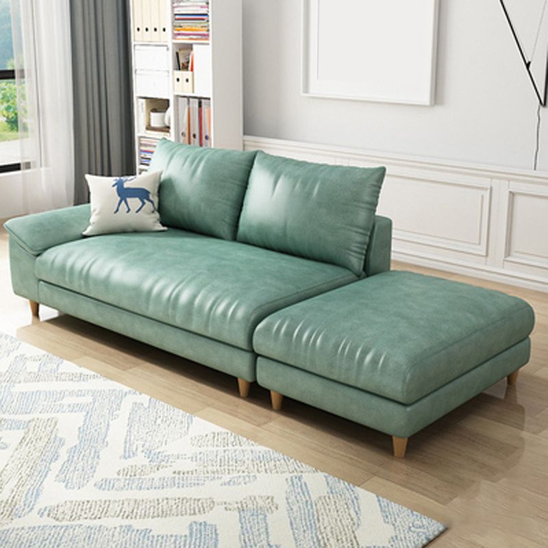 Modern Chaise Lounge Solid Color Chaise Lounge Couch with Pillows