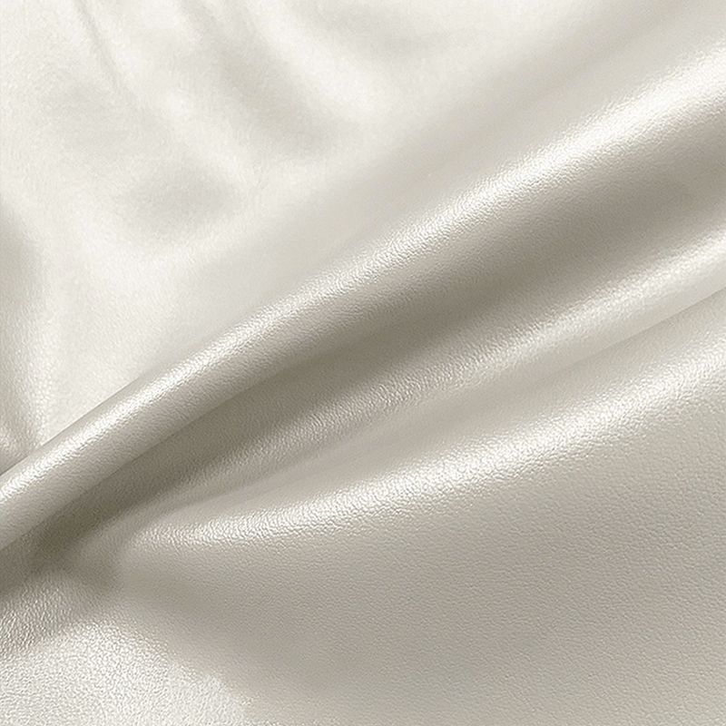 Modern White Panel Bed Wood and Upholstered Bed Frame, 42.5" Tall