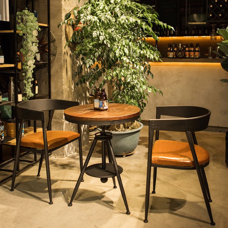 Modern 1/3/5 Pieces Dining Set Round Pine Wood Dining Table for Indoor