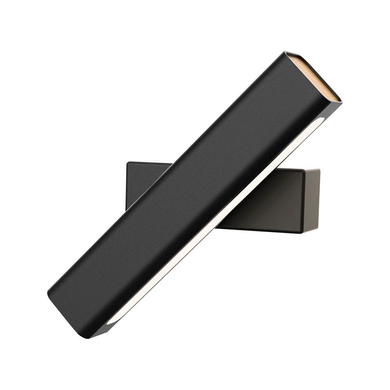 Square Shade Metal Wall Sconce Modern 1-Light Wall Mount Lighting