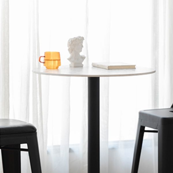 Round Pedestal Bar Height Table Contemporary Bar Table for Small Places