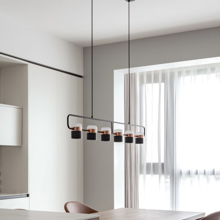 Contemporary Pendant Lights Cylinder Hanging Lights for Kitchen Island