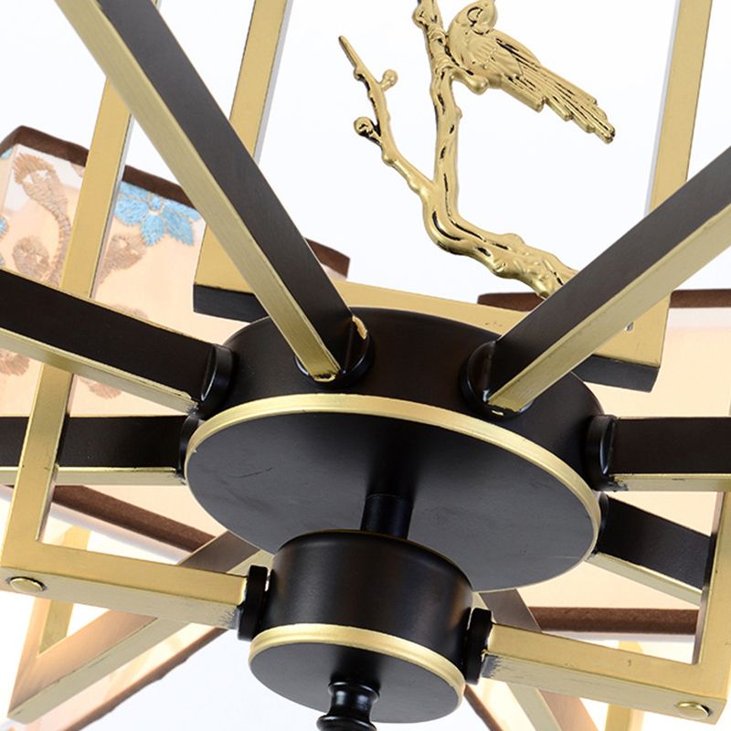 Forme de géométrie de style moderne Tabrics de lustre de la lampe à suspension multicer