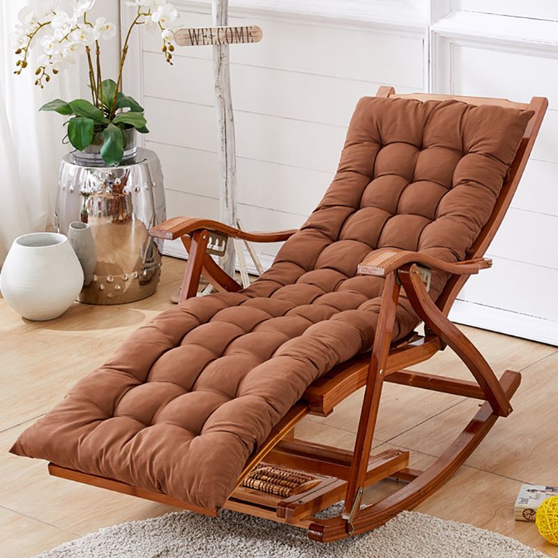 Modern Style Wooden Rocking Chair Indoor Single Sofa Rocking Chair