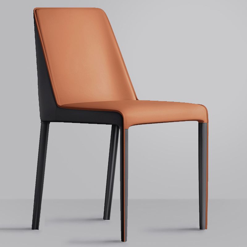 Contemporary Home Upholstered Side Chair Matte Finish Dining Chair