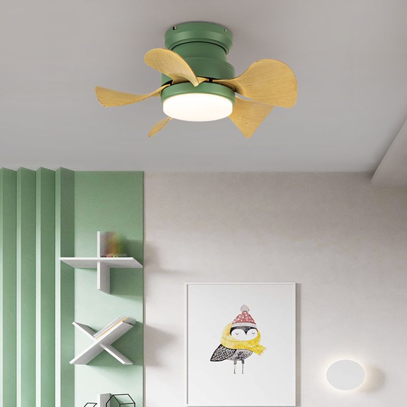1 Light Ceiling Fan Lighting Modern Style Metal Ceiling Fan Lighting for Bedroom