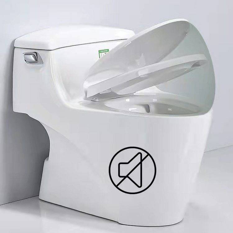 Traditional Ceramic Toilet Bowl One Piece Flush Toilet with Toilet Seat