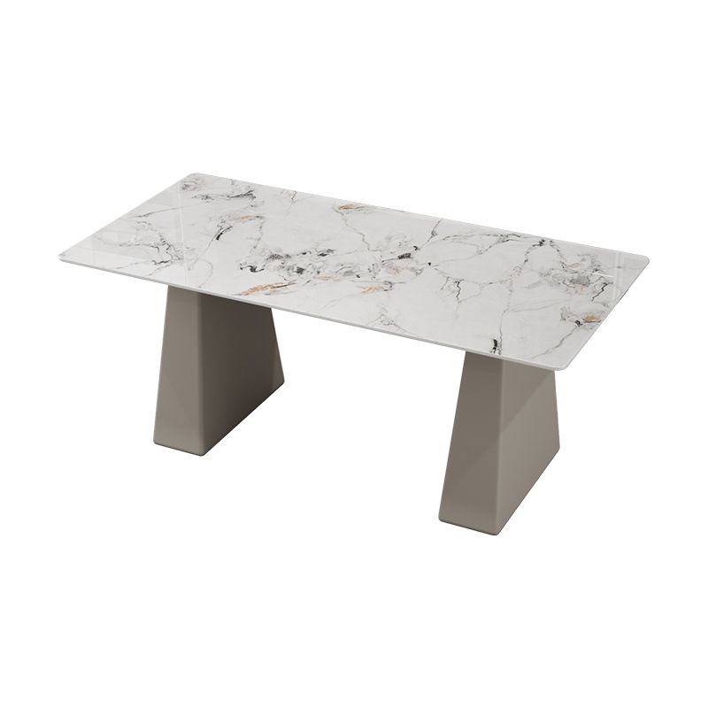 Modern Style Dining Set 1/5/7 Pieces Rectangle Stone Dining Table for Dining Room Kitchen