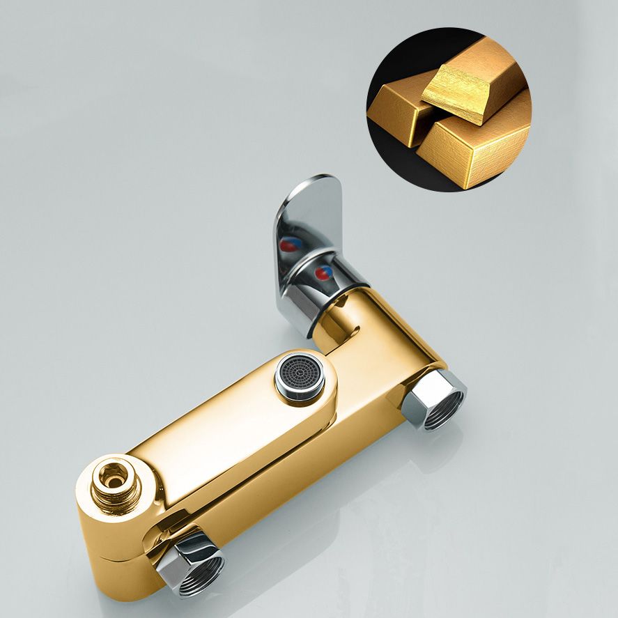 Modern Lever Handle Bath Faucet Trim Wall Mounted Bathtub Faucet